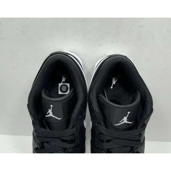 Nike Air Jordan 1 Low GS Cleats Black Wht Football Baseball HF6885-001 5.5 Youth - Picture 7 of 7